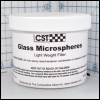 Glass Microspheres Filler, 4 oz.